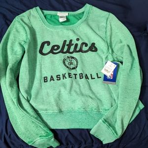 Women Long Sleeve Boston Celtics Sweater XL